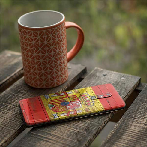 Spain Flag Dark Wood OnePlus 7 Pro Skin